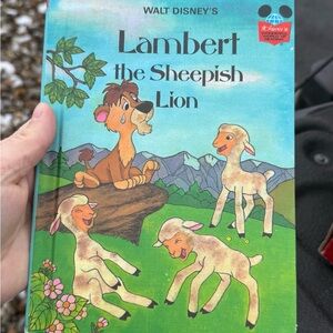 Disney Lambert the Sheepish Lion Book - Blue and Green Cover